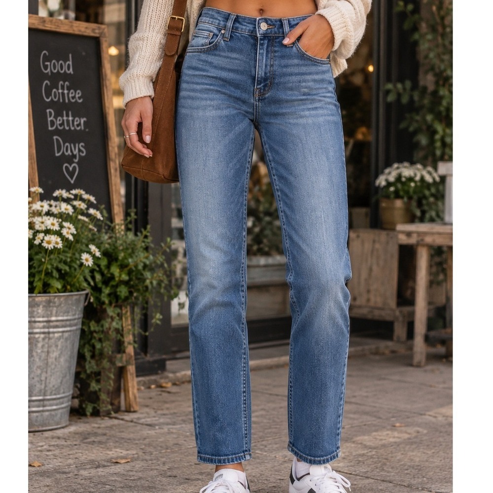 Judy Blue Skinny Fit Medium Wash Denim Jeans Size 9/29 High rise Tapered Stretch